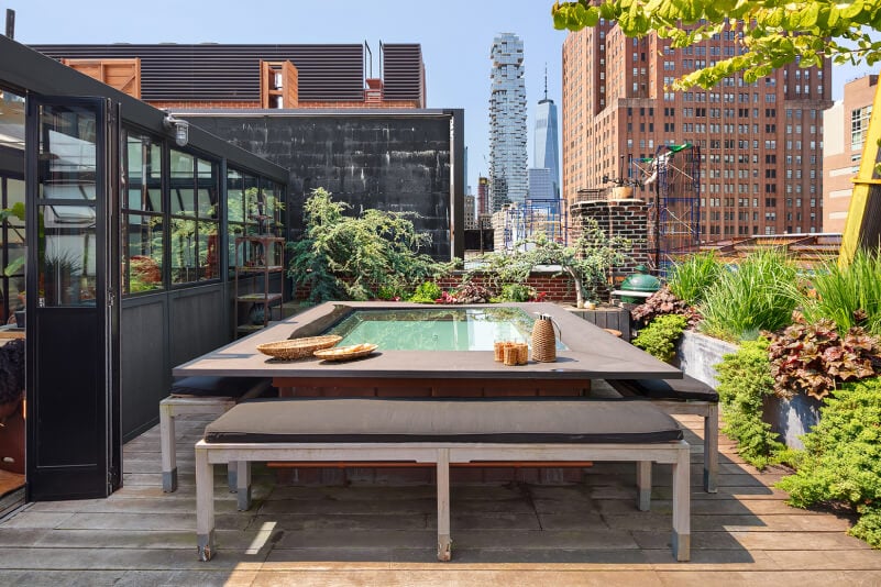 A Plant Lover's Industrial Penthouse Loft in Manhattan 30 industrial penthouse loft plants manhattan nordroom31 A Plant Lover's Industrial Penthouse Loft in Manhattan