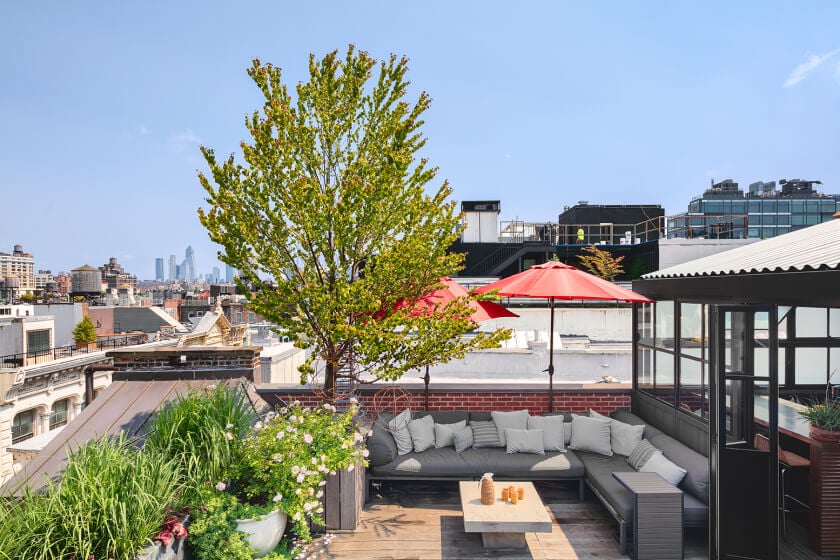 A Plant Lover's Industrial Penthouse Loft in Manhattan 31 industrial penthouse loft plants manhattan nordroom32 A Plant Lover's Industrial Penthouse Loft in Manhattan