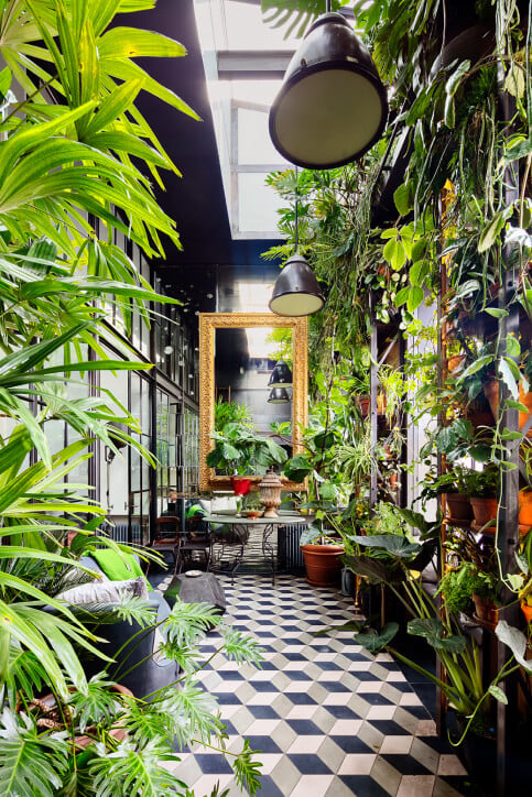 A Plant Lover's Industrial Penthouse Loft in Manhattan 9 industrial penthouse loft plants manhattan nordroom8 A Plant Lover's Industrial Penthouse Loft in Manhattan