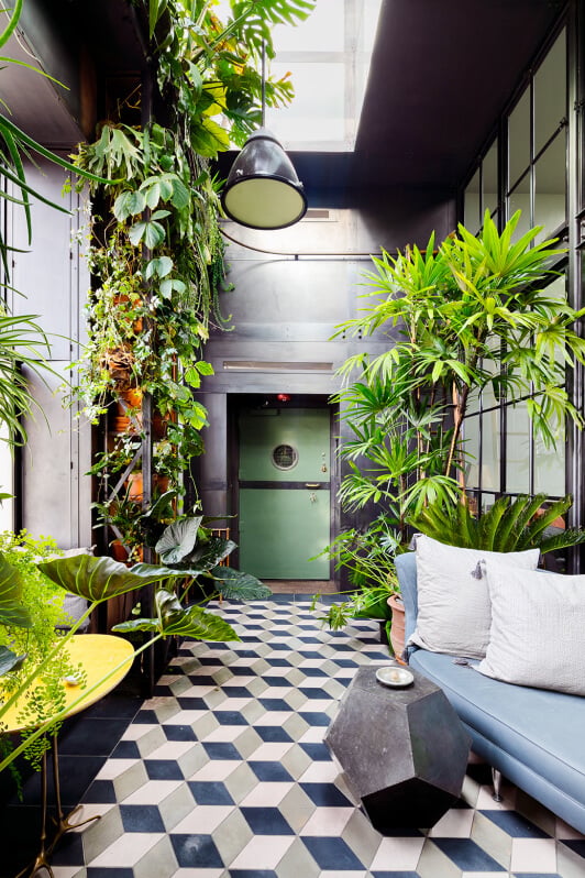 A Plant Lover's Industrial Penthouse Loft in Manhattan 10 industrial penthouse loft plants manhattan nordroom9 A Plant Lover's Industrial Penthouse Loft in Manhattan