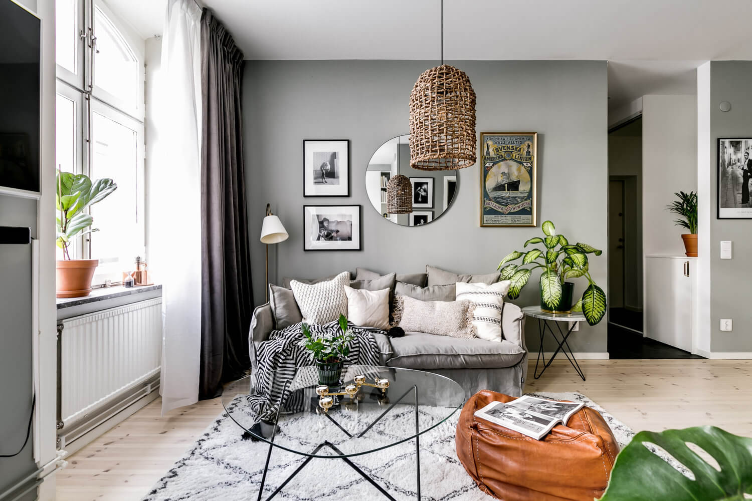 A Small Grey and White Scandinavian Apartment 2 small grey white scandinavian apartment nordroom1 A Small Grey and White Scandinavian Apartment