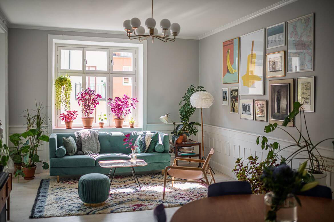 Colorful Touches and Plants in a Scandinavian Apartment 3 TheNordroom ColorfulTouchesinaScandinavianApartment2 Colorful Touches and Plants in a Scandinavian Apartment