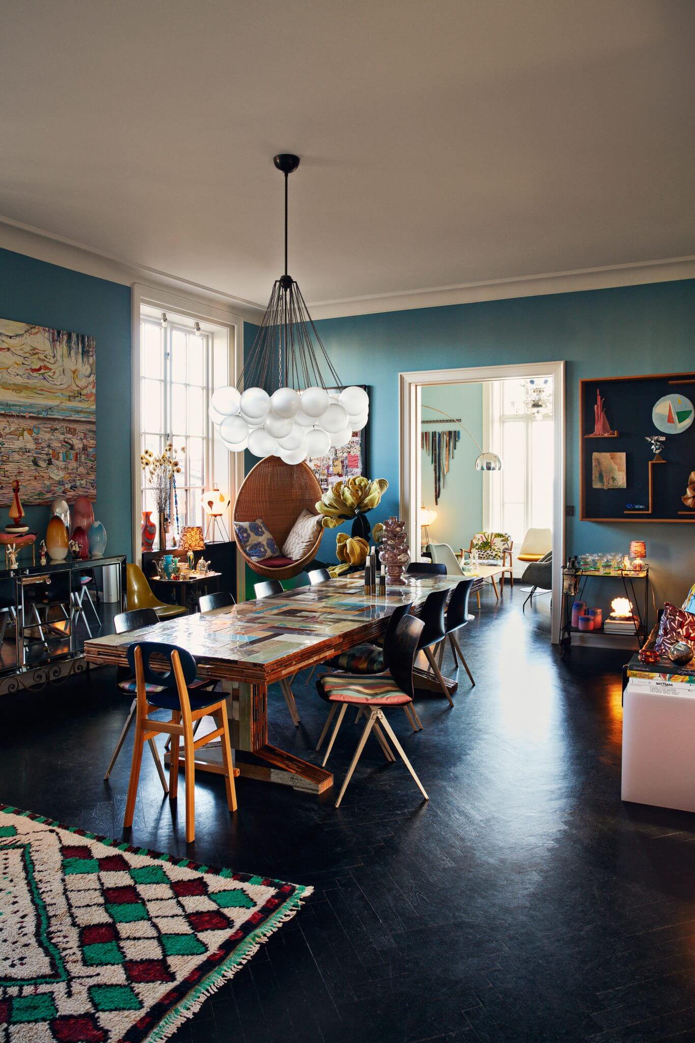 The Colorful Copenhagen Home Of An Art Collector 3 colorful art filled copenhagen home nordroom2 The Colorful Copenhagen Home Of An Art Collector