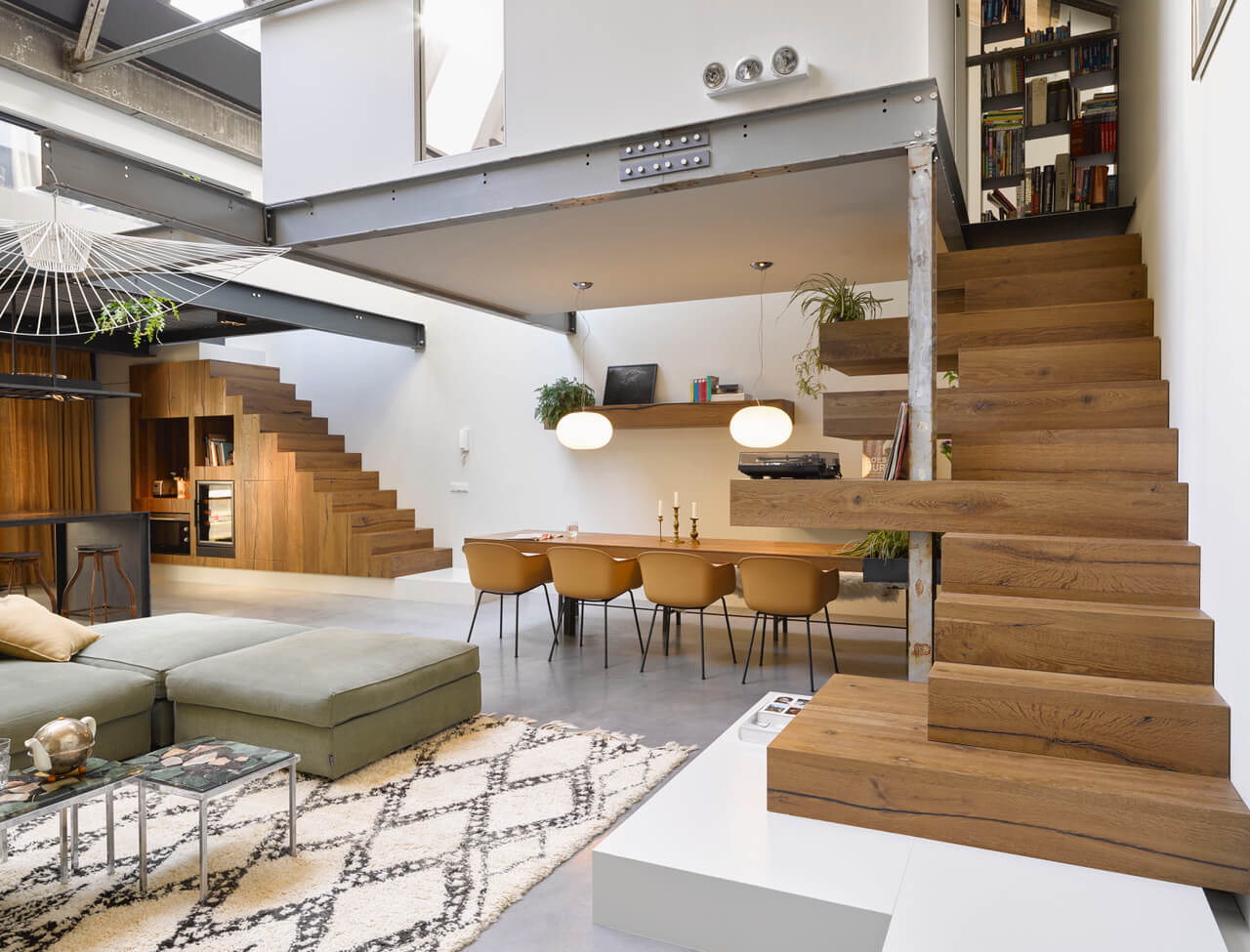 A Warm Industrial Factory Conversion in Amsterdam 4 factory conversion amsterdam nordroom3 A Warm Industrial Factory Conversion in Amsterdam