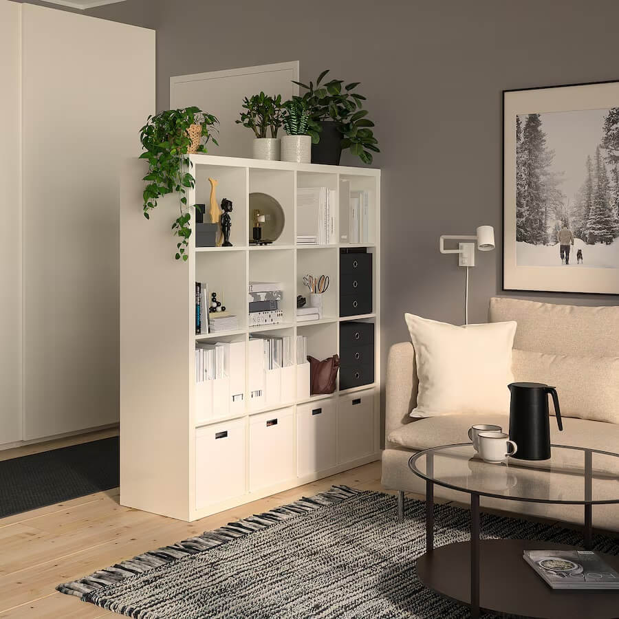 How To Decorate A Studio Apartment 3 ikea kallax room divider How To Decorate A Studio Apartment