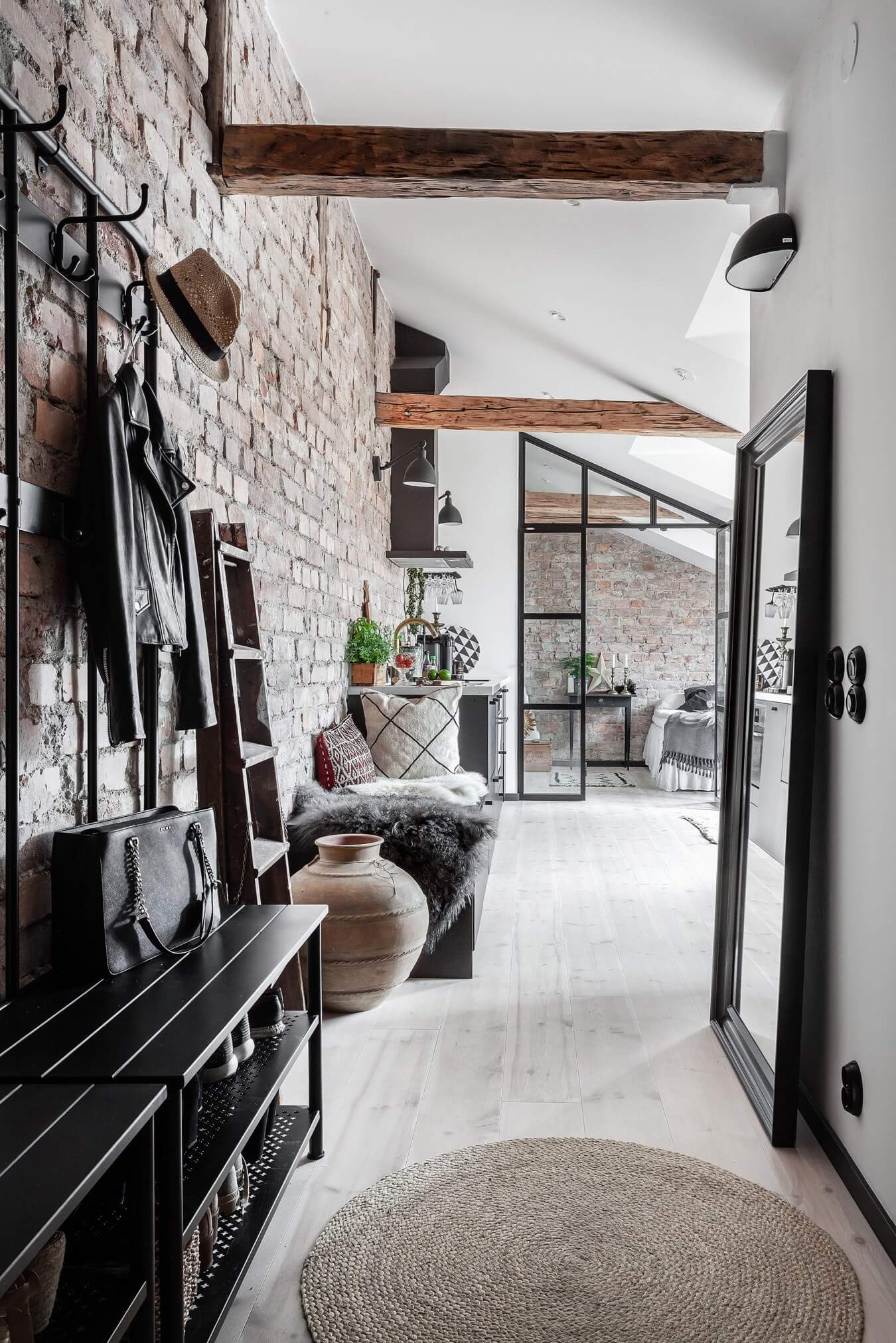 An Industrial Look For A Small Attic Apartment in Stockholm 15 industrial attic apartment stockholm nordroom15 An Industrial Look For A Small Attic Apartment in Stockholm
