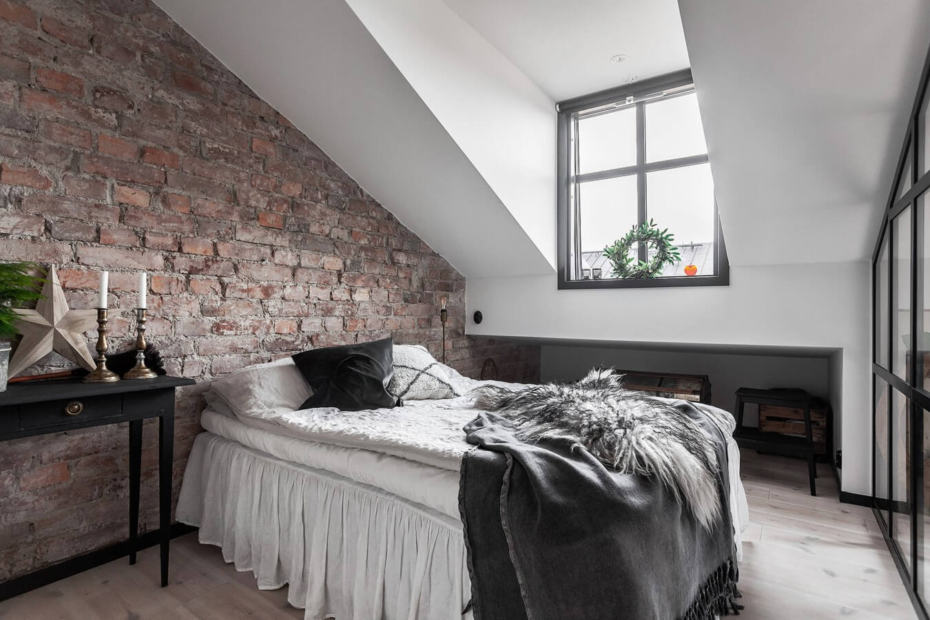 An Industrial Look For A Small Attic Apartment in Stockholm 10 industrial attic apartment stockholm nordroom9 An Industrial Look For A Small Attic Apartment in Stockholm