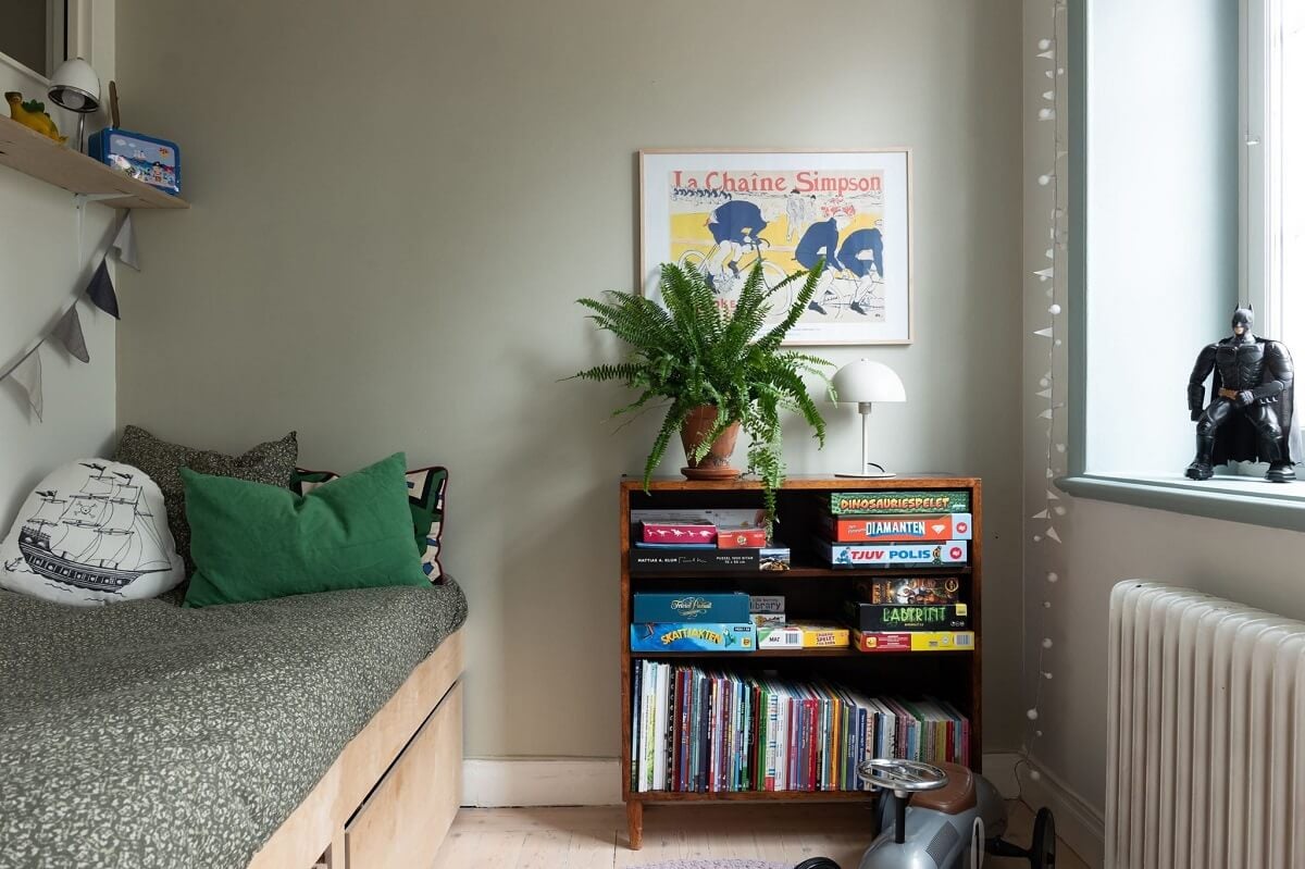 A Stockholm Apartment with Bohemian and Natural Touches 10 kids room A Stockholm Apartment with Bohemian and Natural Touches