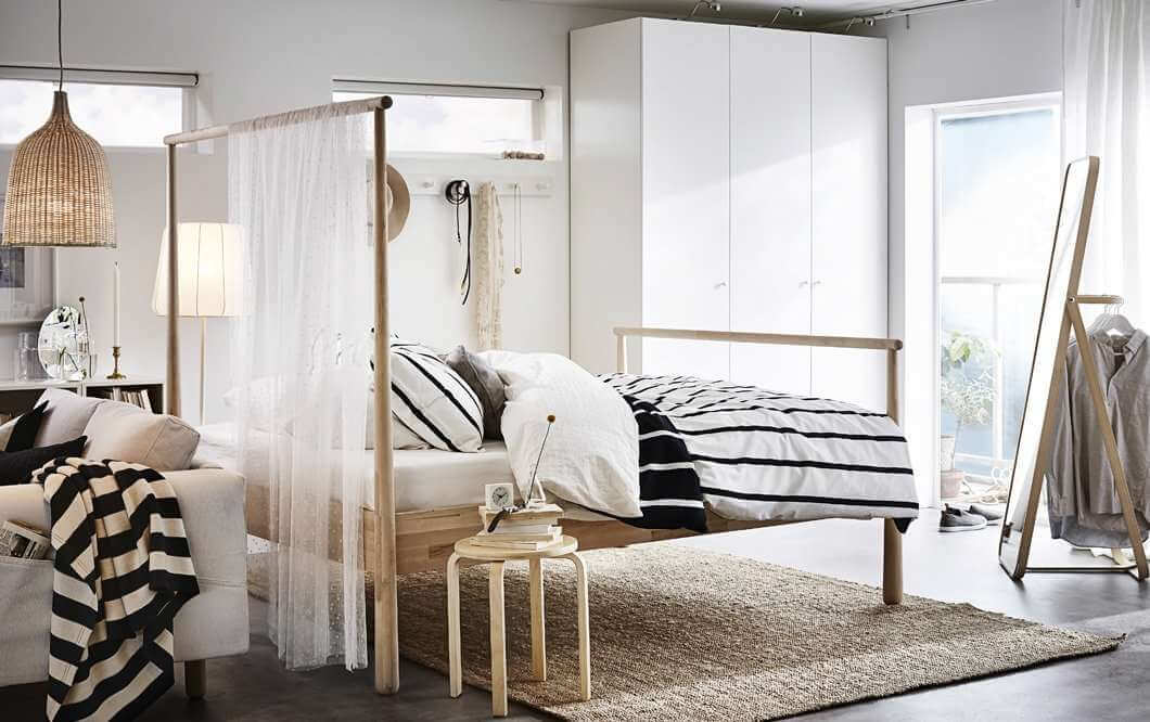 How To Decorate A Studio Apartment 34 studio apartment canopy bed nordroom How To Decorate A Studio Apartment