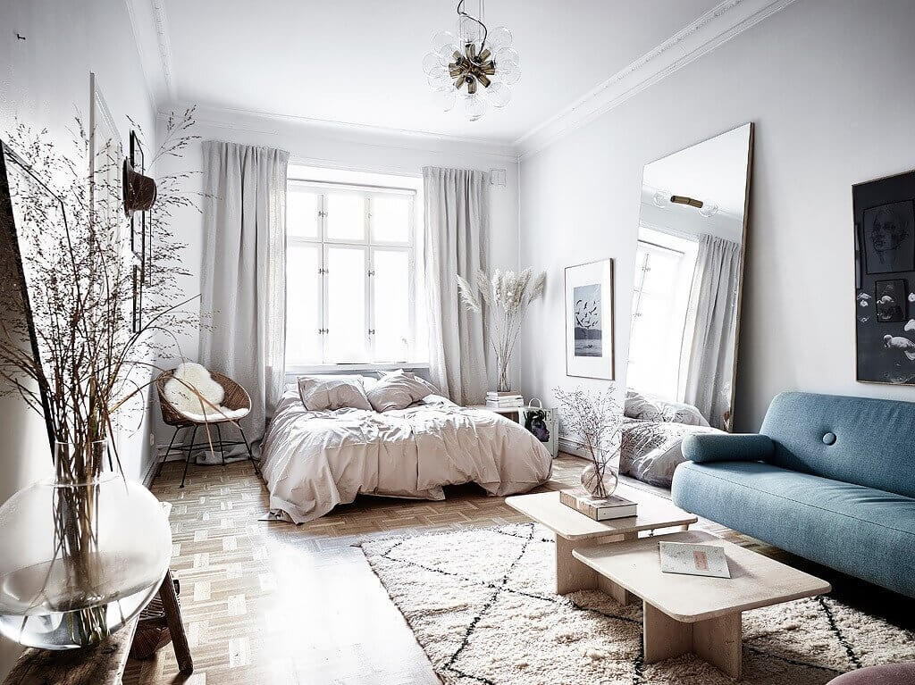 How To Decorate A Studio Apartment 65 studio-apartment-color-scheme-nordroom
