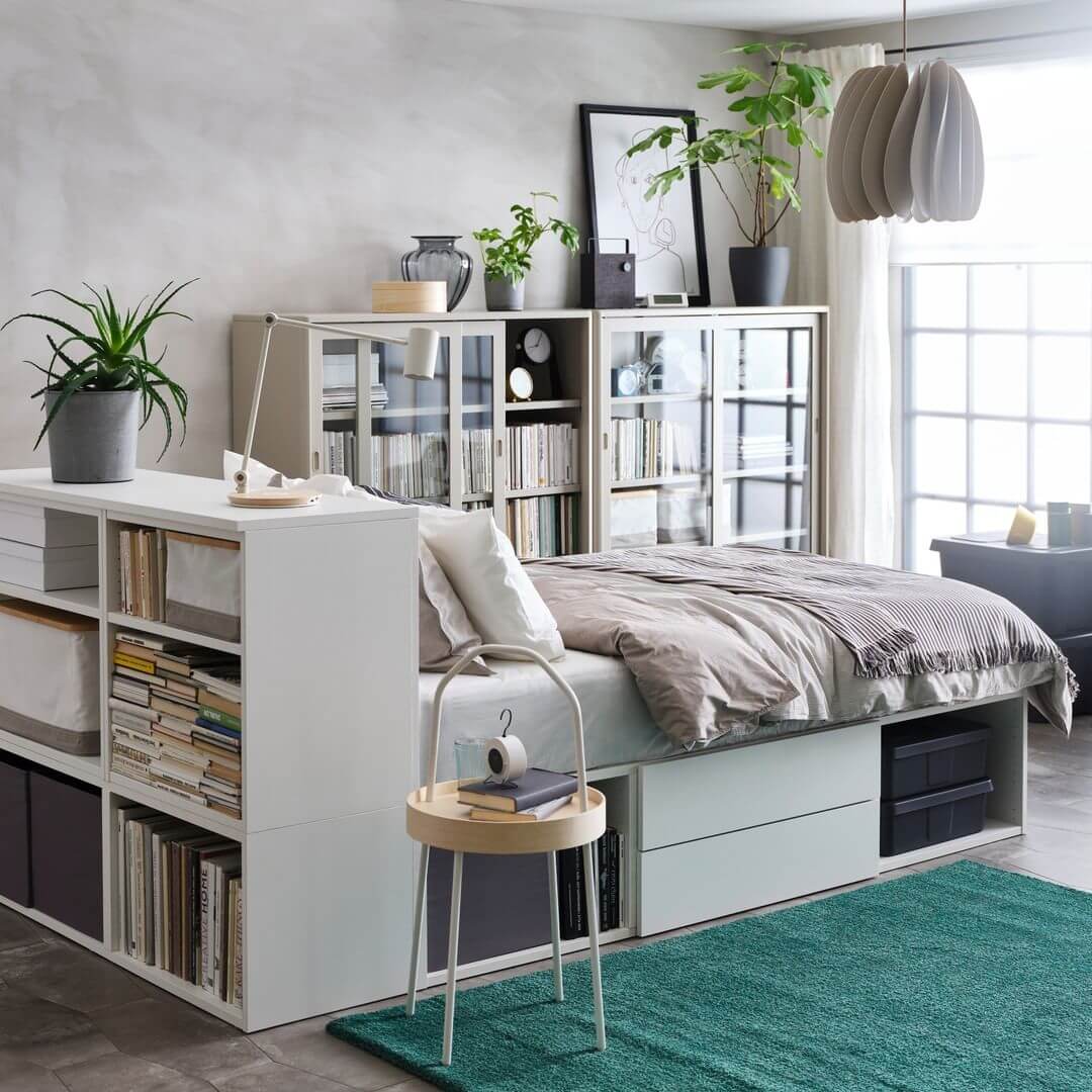 How To Decorate A Studio Apartment 46 studio-apartment-multifunctional-furniture-ikea-platsa-nordroom