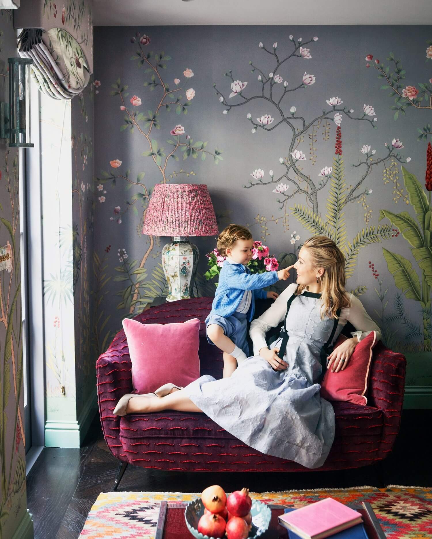 A Colorful London Home with De Gournay Wallpaper in Every Room 3 colorful london home de gournay wallpaper nordroom2 A Colorful London Home with De Gournay Wallpaper in Every Room