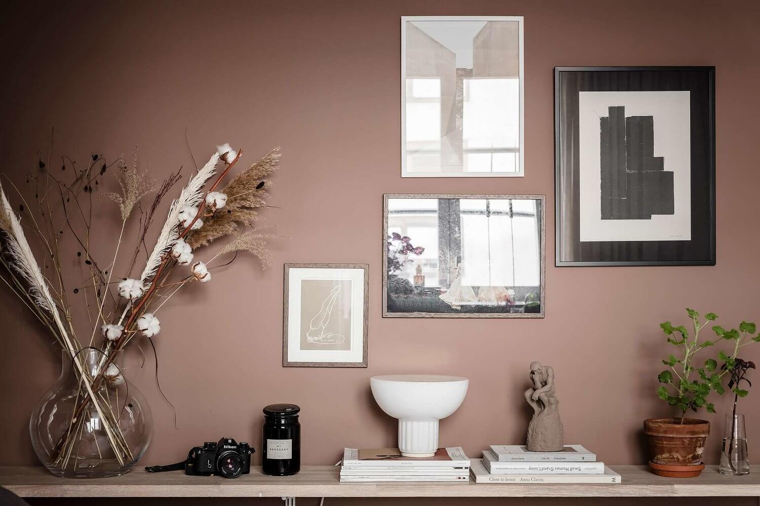 A Tiny Pink Studio Apartment with Loft Bed and Walk in Closet 8 pink studio apartment loft bed walk in closet nordroom7 A Tiny Pink Studio Apartment with Loft Bed and Walk in Closet