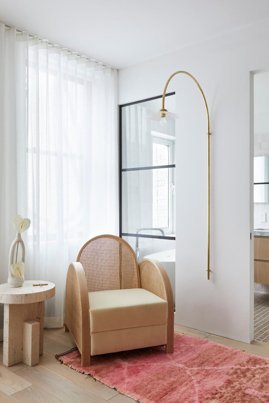 A SoHo Loft with Exposed Brick and Subtle Color Touches 13 soho loft exposed brick nordroom12 A SoHo Loft with Exposed Brick and Subtle Color Touches