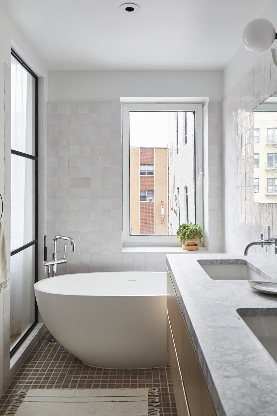 A SoHo Loft with Exposed Brick and Subtle Color Touches 14 soho loft exposed brick nordroom13 A SoHo Loft with Exposed Brick and Subtle Color Touches