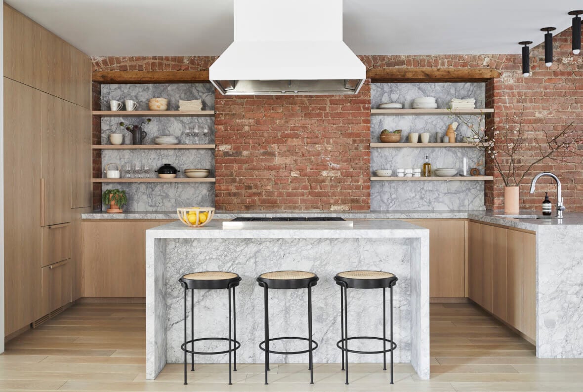 A SoHo Loft with Exposed Brick and Subtle Color Touches 6 soho loft exposed brick nordroom5 A SoHo Loft with Exposed Brick and Subtle Color Touches