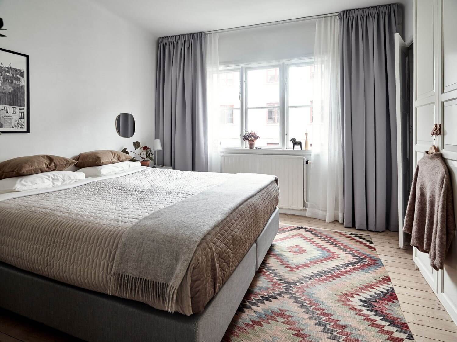 A Cozy Apartment With A Deep Blue Living Room 12 cozy apartment blue living room nordroom11 A Cozy Apartment With A Deep Blue Living Room