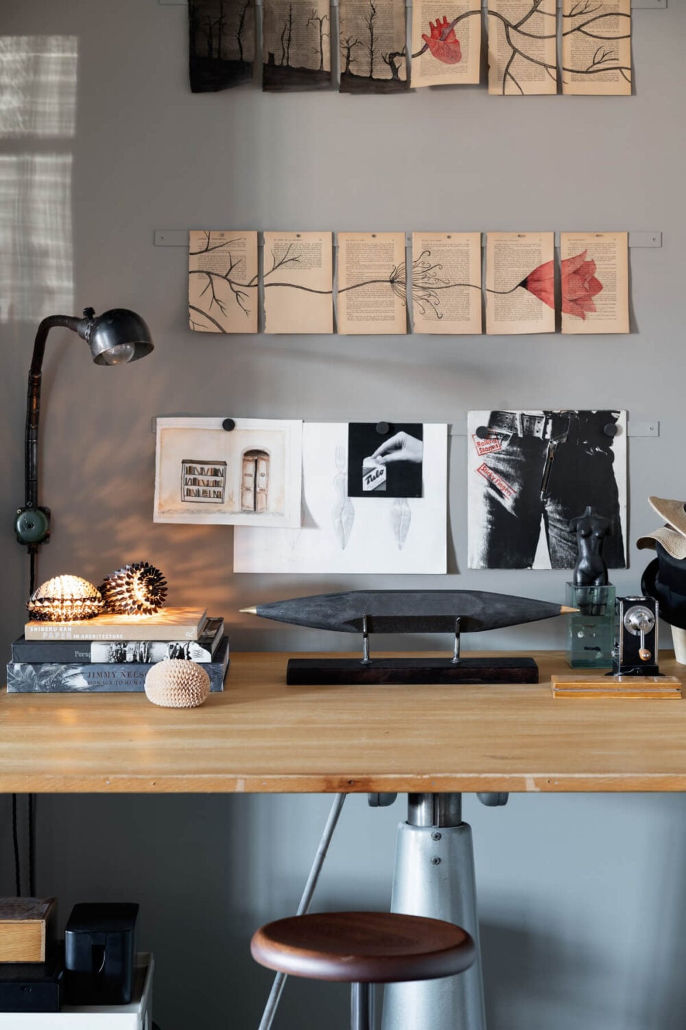 A Monochrome Design Home in a Former Chocolate Factory 5 desk