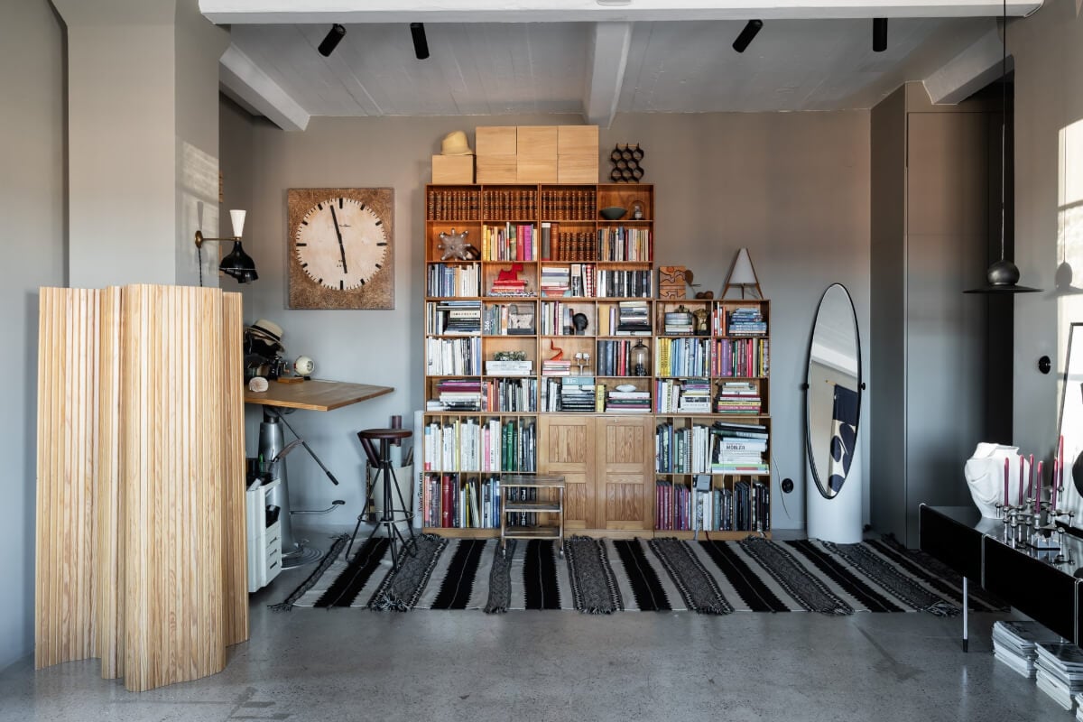 A Monochrome Design Home in a Former Chocolate Factory 4 home office