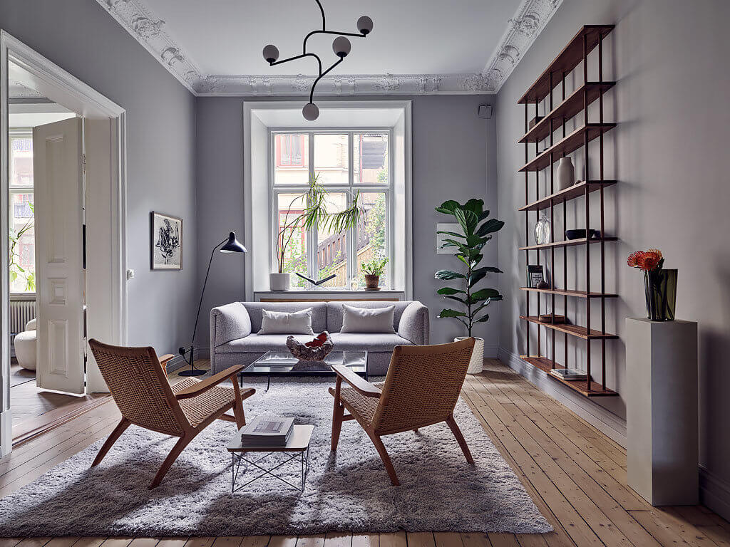 A Serene Scandinavian Apartment Decorated in Grey Tones 2 serene grey scandinavian apartment nordroom1 A Serene Scandinavian Apartment Decorated in Grey Tones