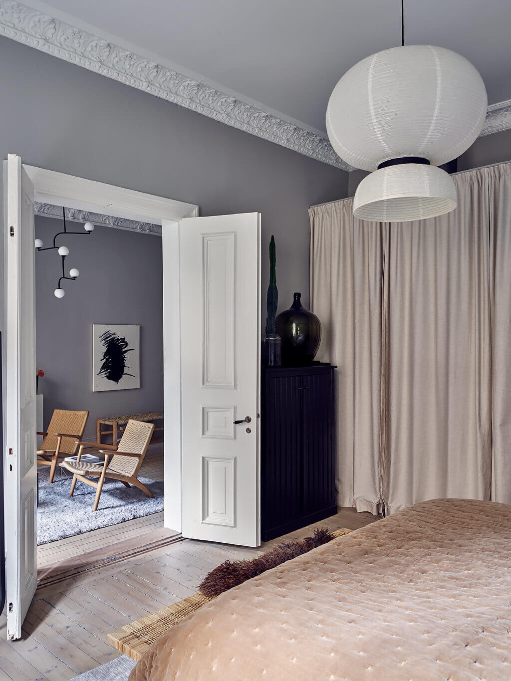A Serene Scandinavian Apartment Decorated in Grey Tones 11 serene grey scandinavian apartment nordroom10 A Serene Scandinavian Apartment Decorated in Grey Tones