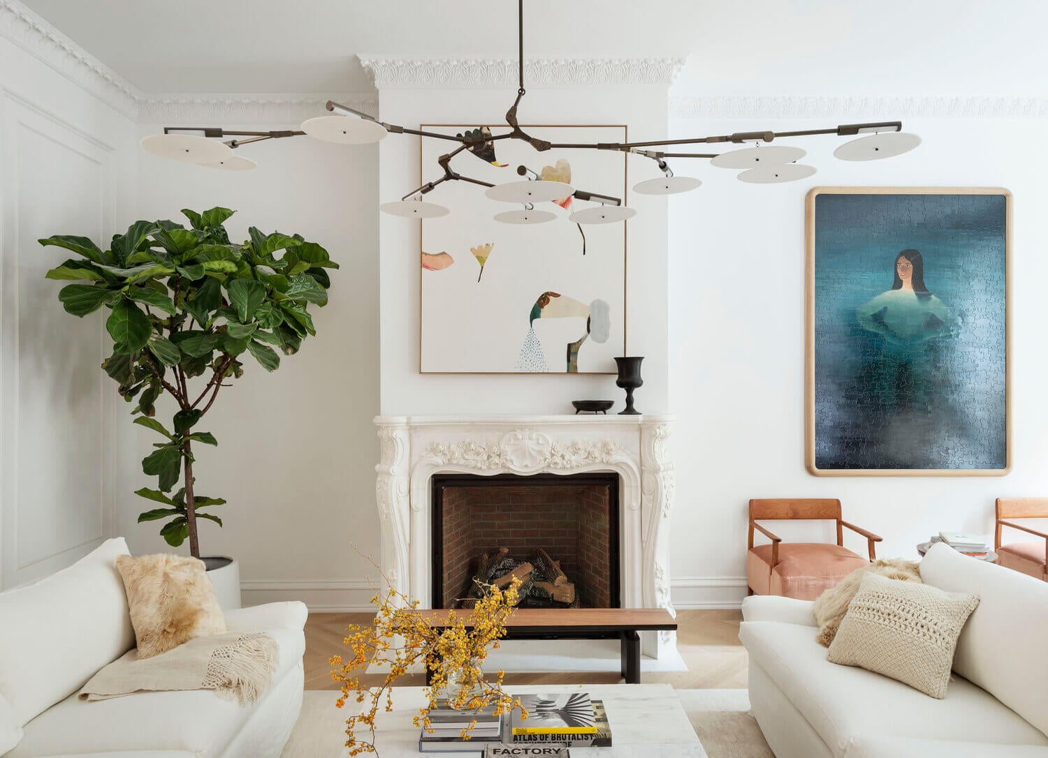 art filled townhouse brooklyn nordroom A Bright Art-Filled Townhouse Designed by The Brooklyn Home Company