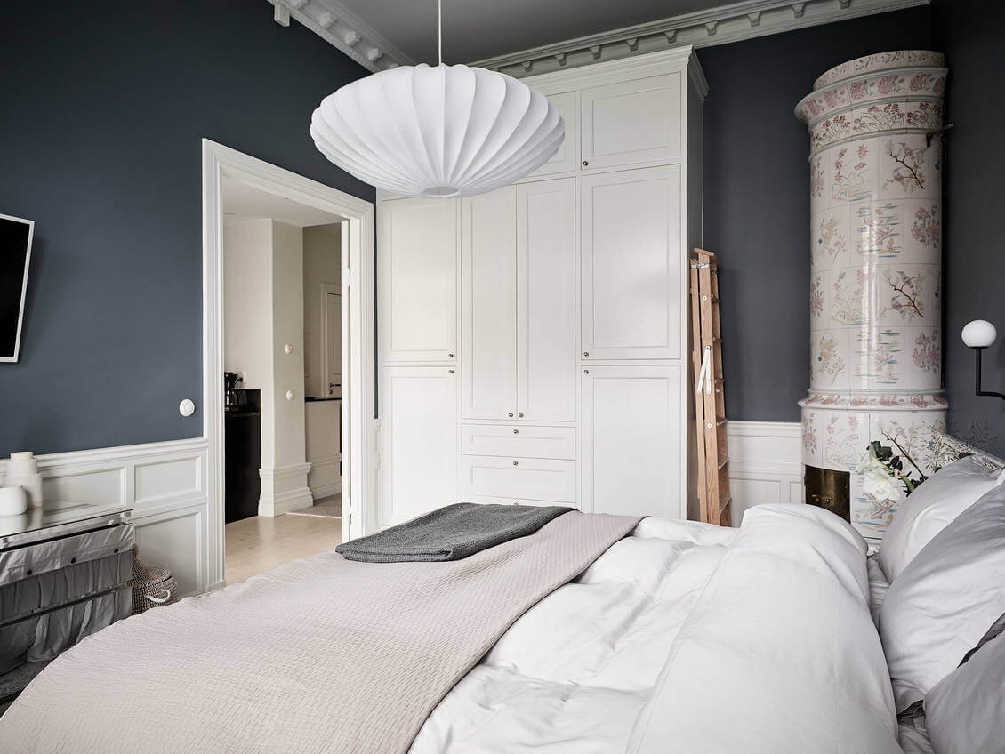 Calm Color Tones in a Scandinavian Apartment with Black Kitchen 15 scandinavian apartment black kitchen nordroom14 Calm Color Tones in a Scandinavian Apartment with Black Kitchen