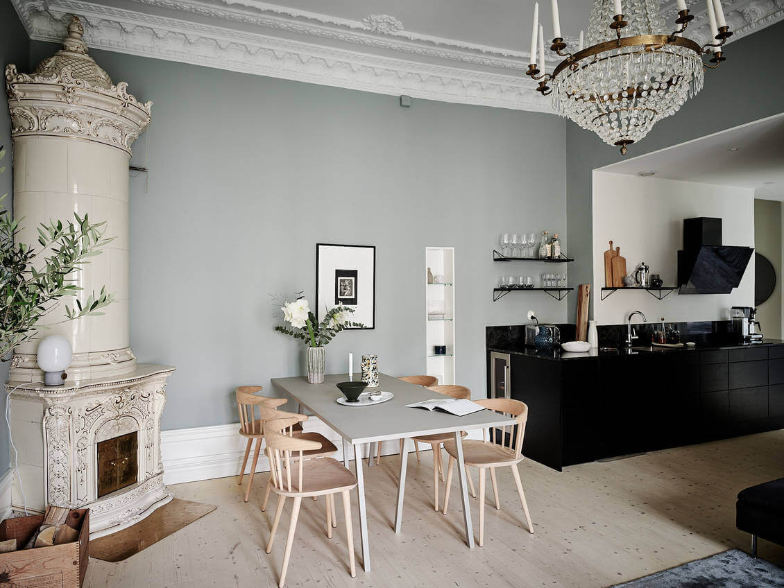 Calm Color Tones in a Scandinavian Apartment with Black Kitchen 6 scandinavian apartment black kitchen nordroom5 Calm Color Tones in a Scandinavian Apartment with Black Kitchen