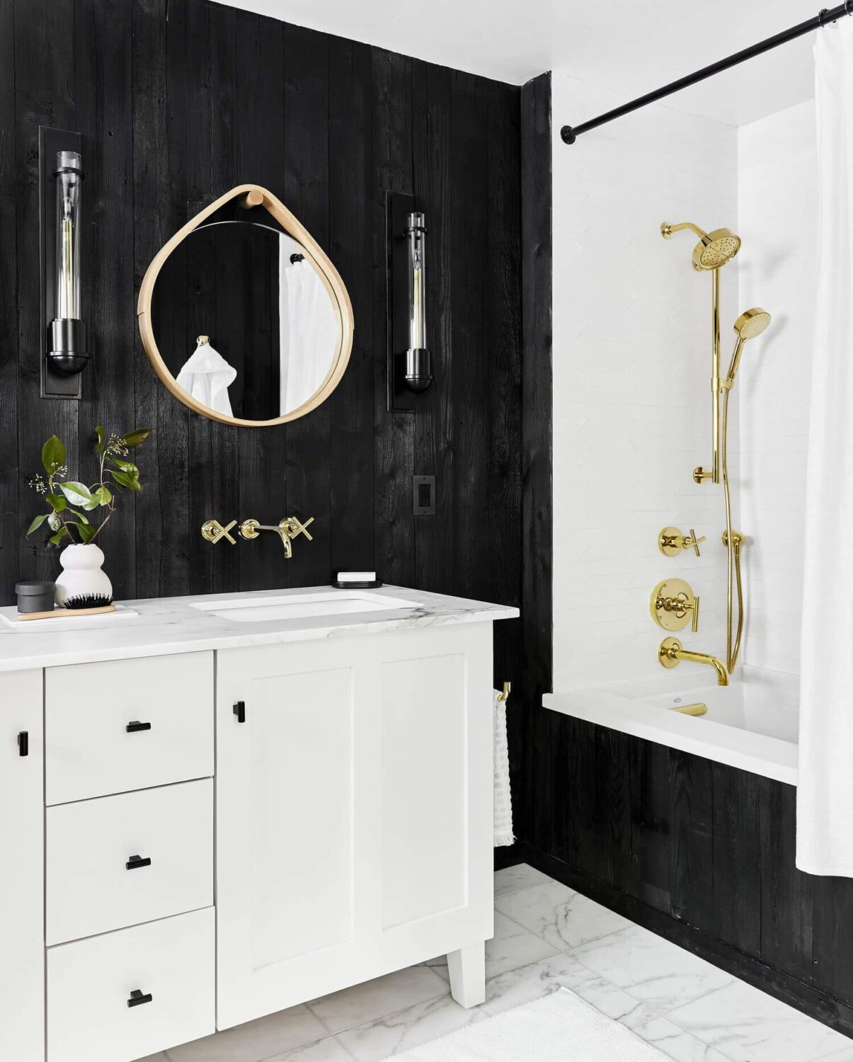 50 Amazing Black Bathroom Design Ideas 34 bathroom-black-wood-cladding-nordroom