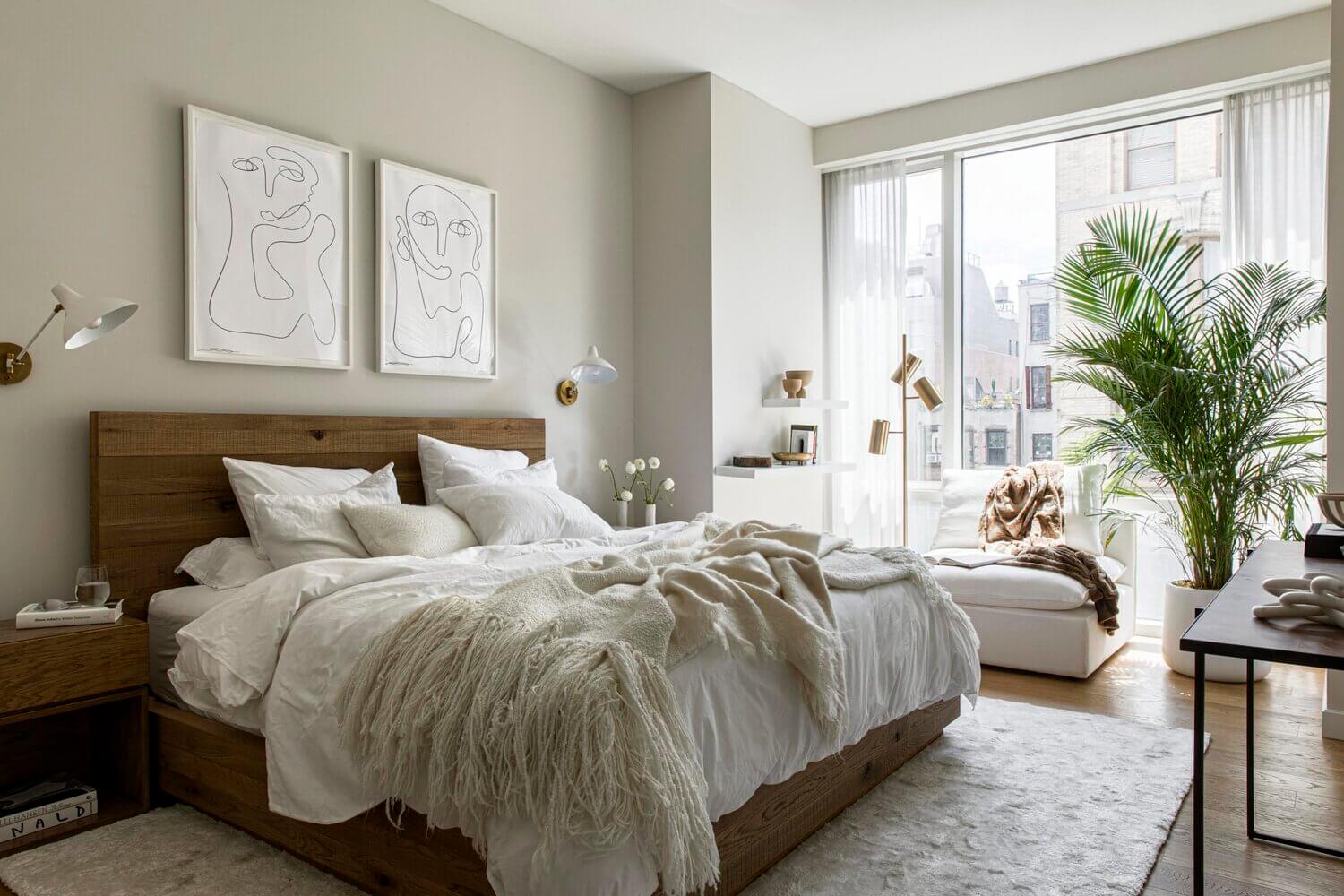 Calm Neutral Tones in a New York Apartment 8 neutral new york apartment nordroom7 Calm Neutral Tones in a New York Apartment