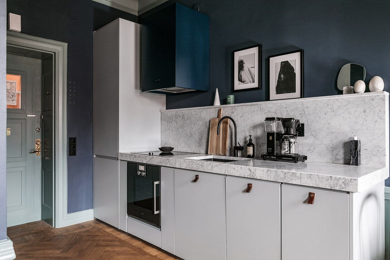 A Small Dark Painted Scandinavian Apartment 7 small dark scandinavian apartment nordroom6 A Small Dark Painted Scandinavian Apartment