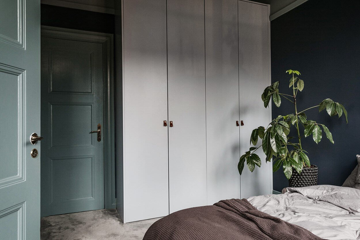A Small Dark Painted Scandinavian Apartment 10 small dark scandinavian apartment nordroom9 A Small Dark Painted Scandinavian Apartment