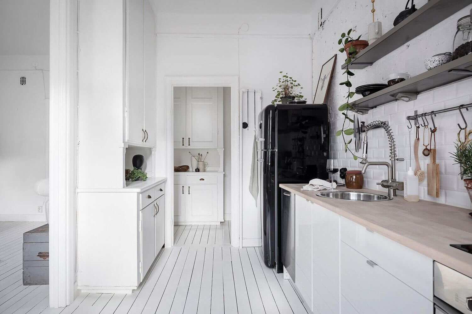 A Bright Scandinavian Apartment with Exposed Brick Walls 11 bright scandinavian apartment exposed brick walls nordroom10 A Bright Scandinavian Apartment with Exposed Brick Walls