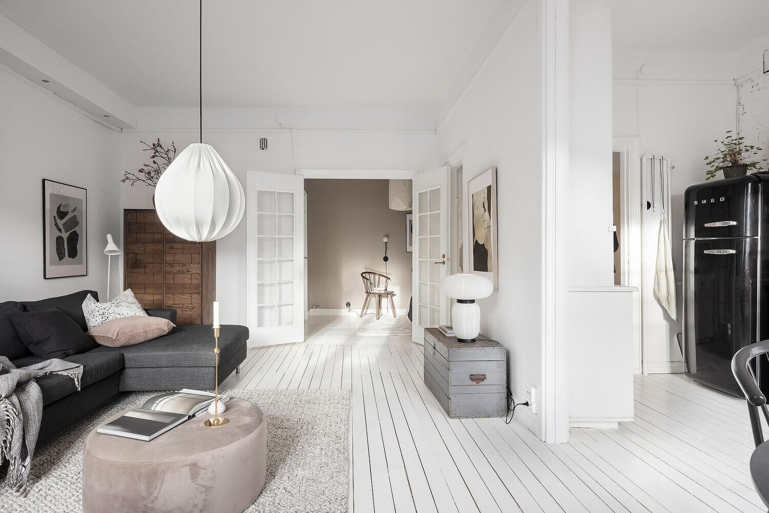 A Bright Scandinavian Apartment with Exposed Brick Walls 12 bright scandinavian apartment exposed brick walls nordroom11 A Bright Scandinavian Apartment with Exposed Brick Walls