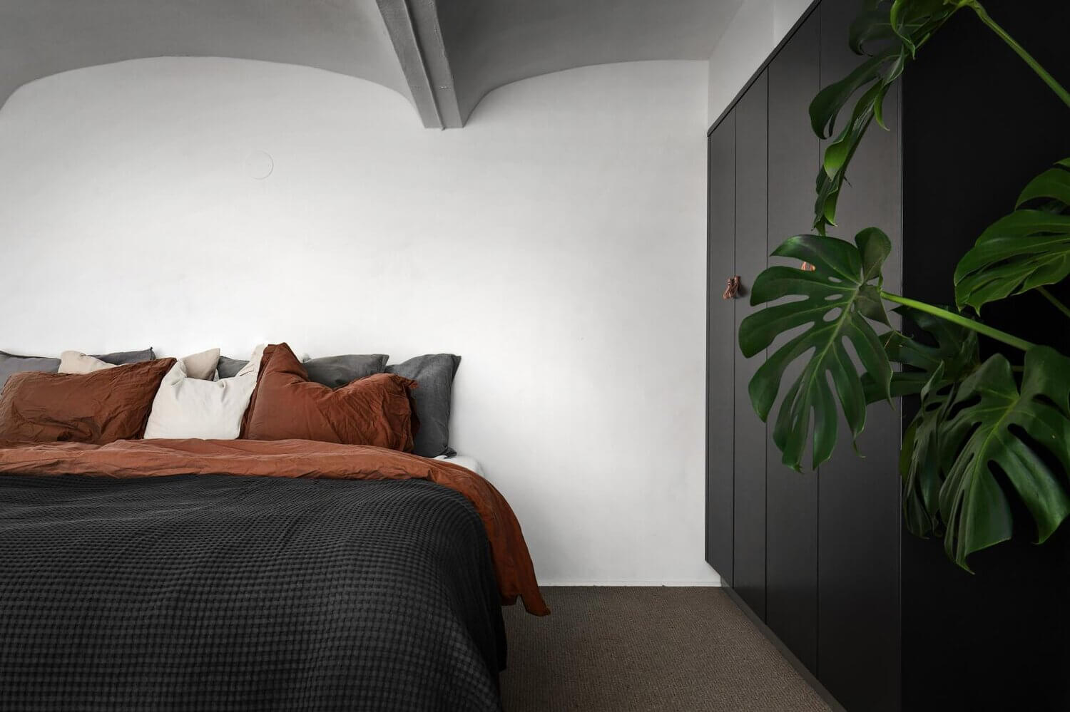 A Small Monochrome Scandi Loft Apartment 12 small monochrome scandinavian loft nordroom11 A Small Monochrome Scandi Loft Apartment