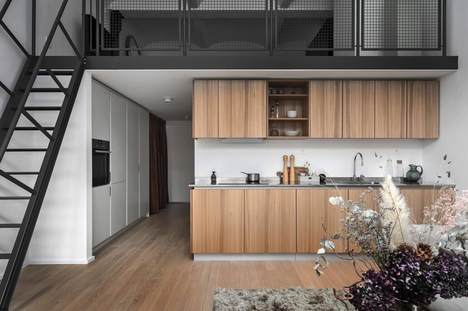 A Small Monochrome Scandi Loft Apartment 9 small monochrome scandinavian loft nordroom8 A Small Monochrome Scandi Loft Apartment