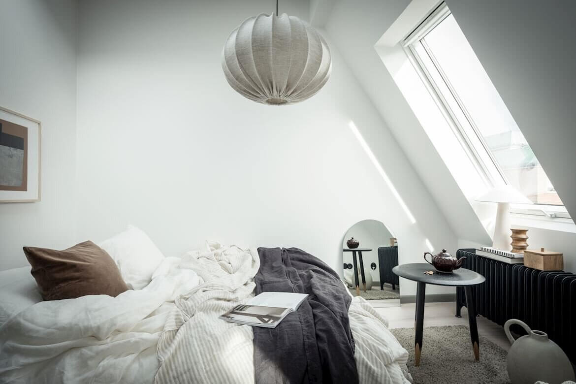 A Light Scandinavian Attic Apartment with a Luxurious Look 11 light scandinavian attic apartment nordroom10 A Light Scandinavian Attic Apartment with a Luxurious Look