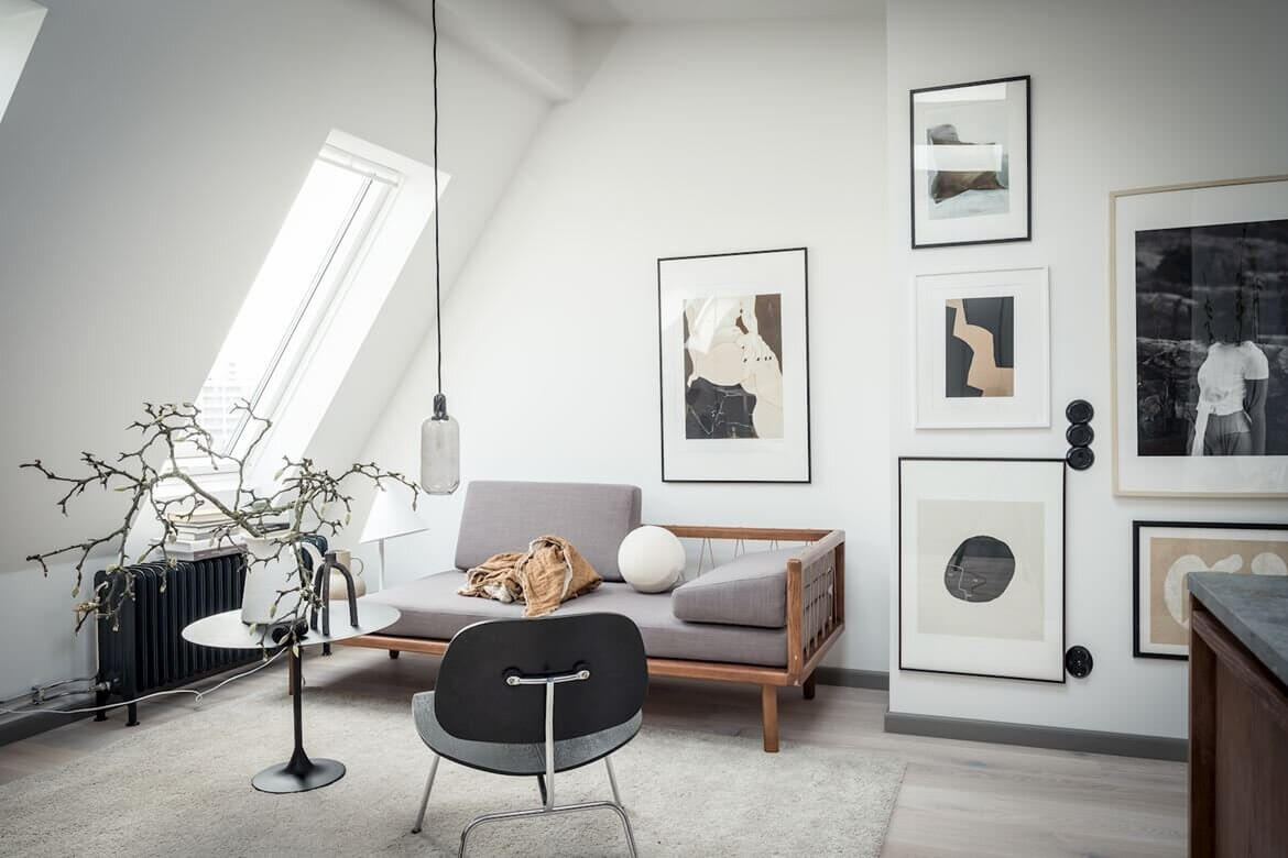A Light Scandinavian Attic Apartment with a Luxurious Look 4 light scandinavian attic apartment nordroom3 A Light Scandinavian Attic Apartment with a Luxurious Look