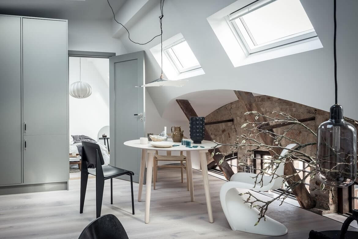 A Light Scandinavian Attic Apartment with a Luxurious Look 6 light scandinavian attic apartment nordroom5 A Light Scandinavian Attic Apartment with a Luxurious Look
