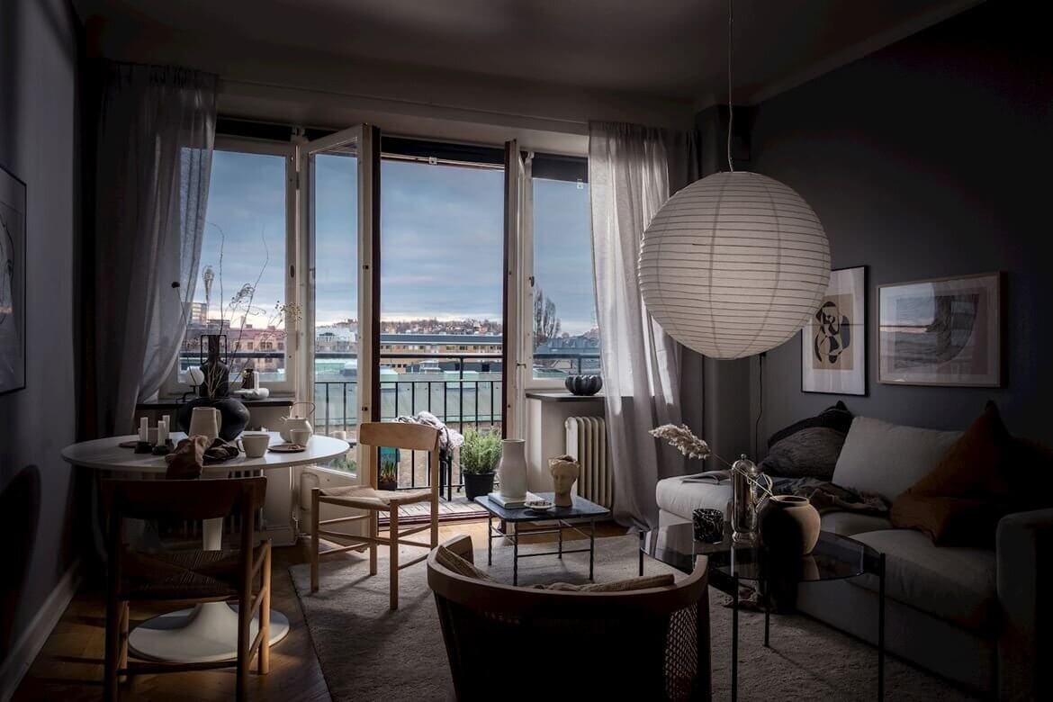 A Small Studio Apartment Decorated in Calm Color Tones 8 scandinavian studio apartment nordroom7 A Small Studio Apartment Decorated in Calm Color Tones