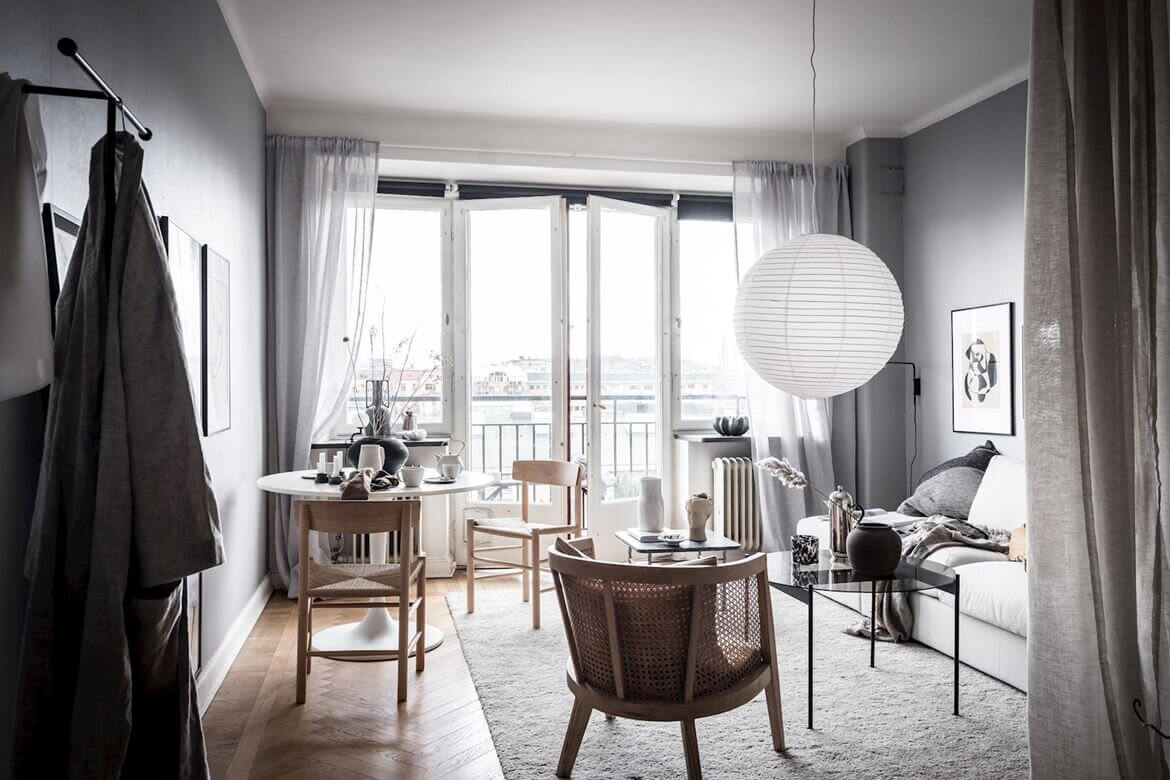 A Small Studio Apartment Decorated in Calm Color Tones 10 scandinavian studio apartment nordroom9 A Small Studio Apartment Decorated in Calm Color Tones