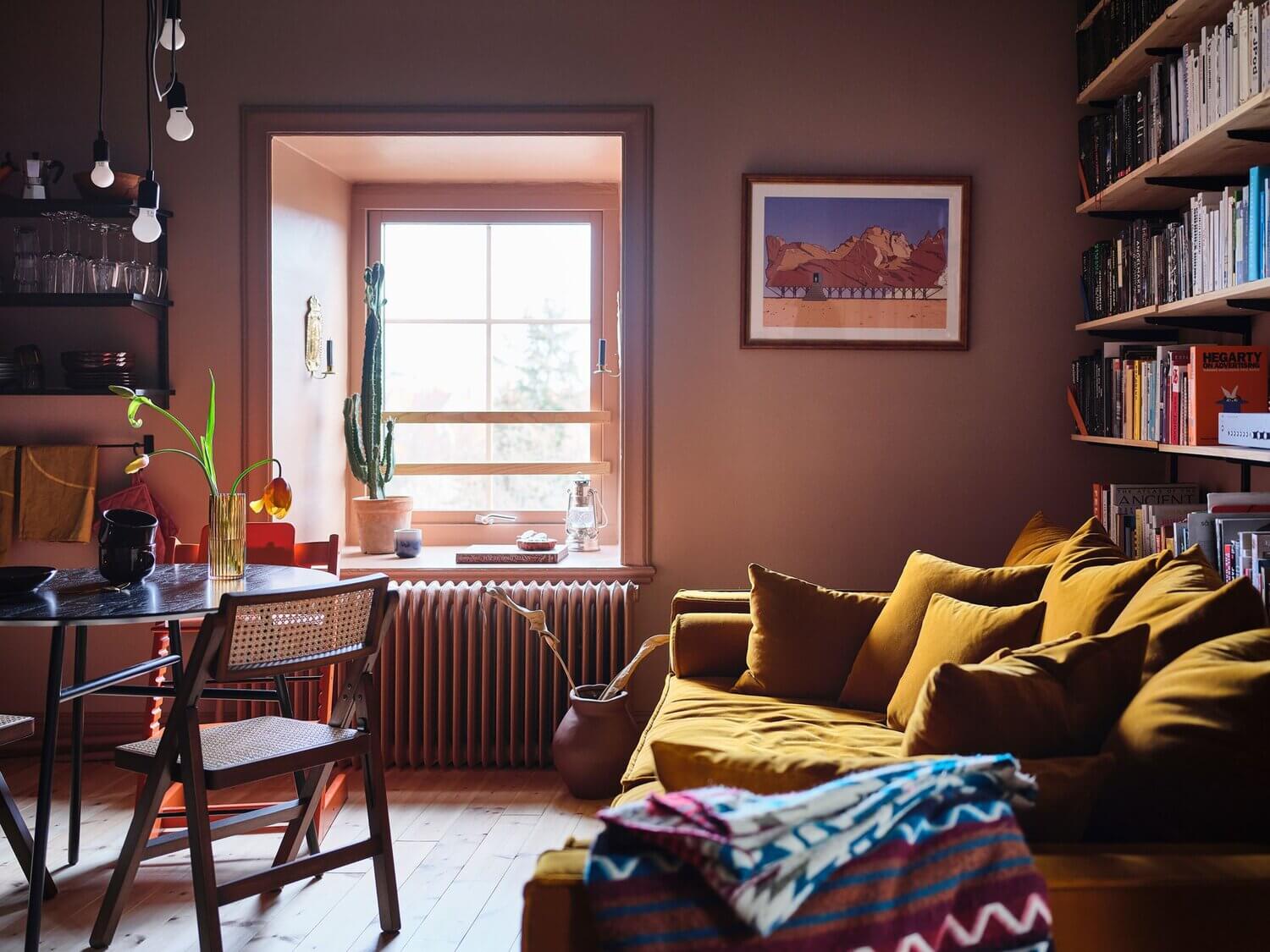 A Small Dusty Pink Dream Apartment in Sweden 7 small dusty pink apartment sweden6 A Small Dusty Pink Dream Apartment in Sweden