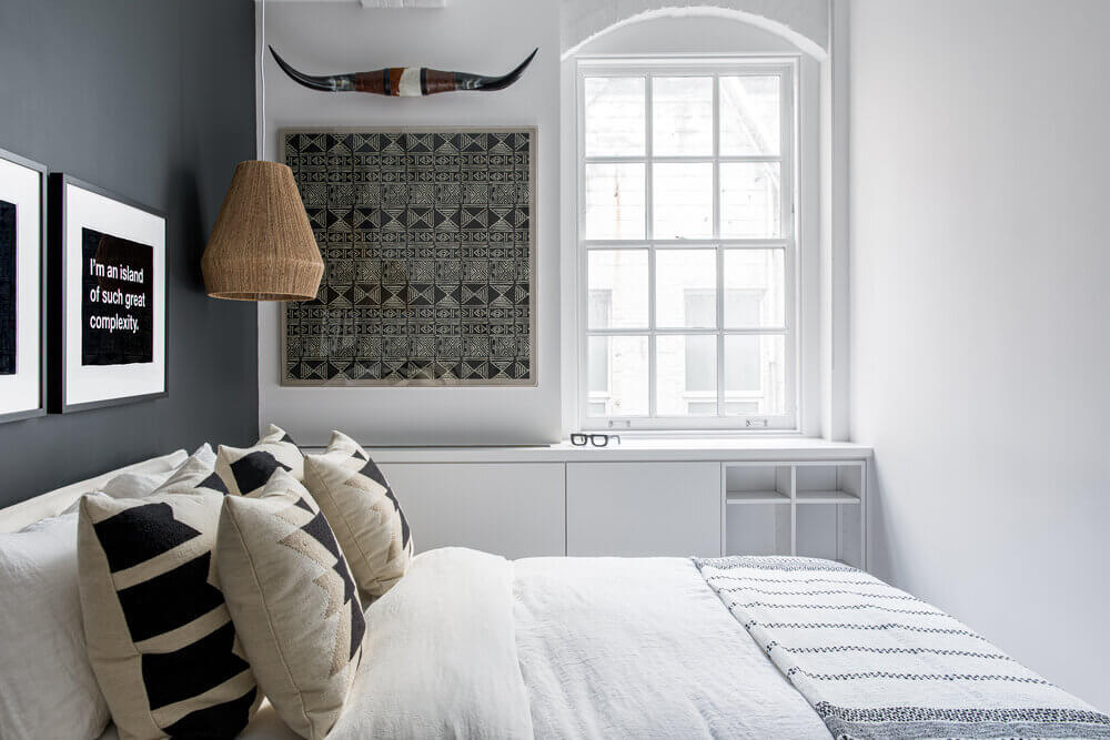 Blue Tones and Exposed Brick in a Tribeca Loft 12 tribeca loft exposed brick blue tones nordroom11 Blue Tones and Exposed Brick in a Tribeca Loft