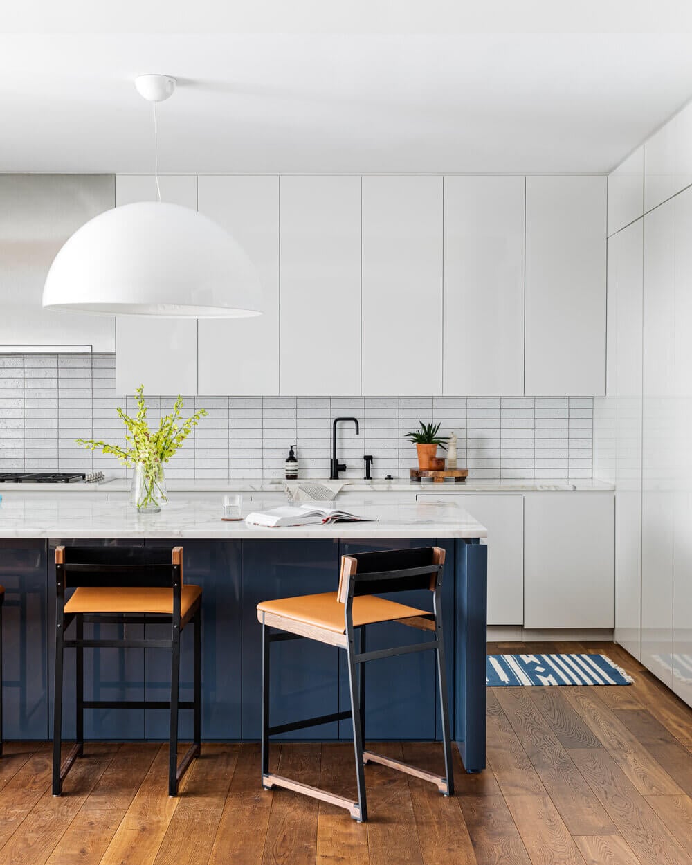Blue Tones and Exposed Brick in a Tribeca Loft 10 tribeca loft exposed brick blue tones nordroom9 Blue Tones and Exposed Brick in a Tribeca Loft