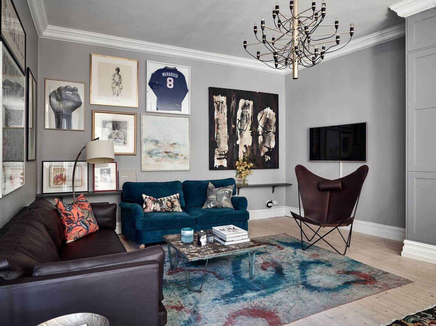A Grey Art-Filled Scandinavian Apartment 3 AGreyArt FilledScandinavianApartment TheNordroom2 A Grey Art-Filled Scandinavian Apartment