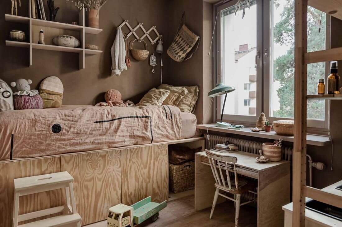 Earthy Tones and Natural Materials in a Scandi Apartment 16 earthy natural scandinavian apartment anna malmberg nordroom15 Earthy Tones and Natural Materials in a Scandi Apartment