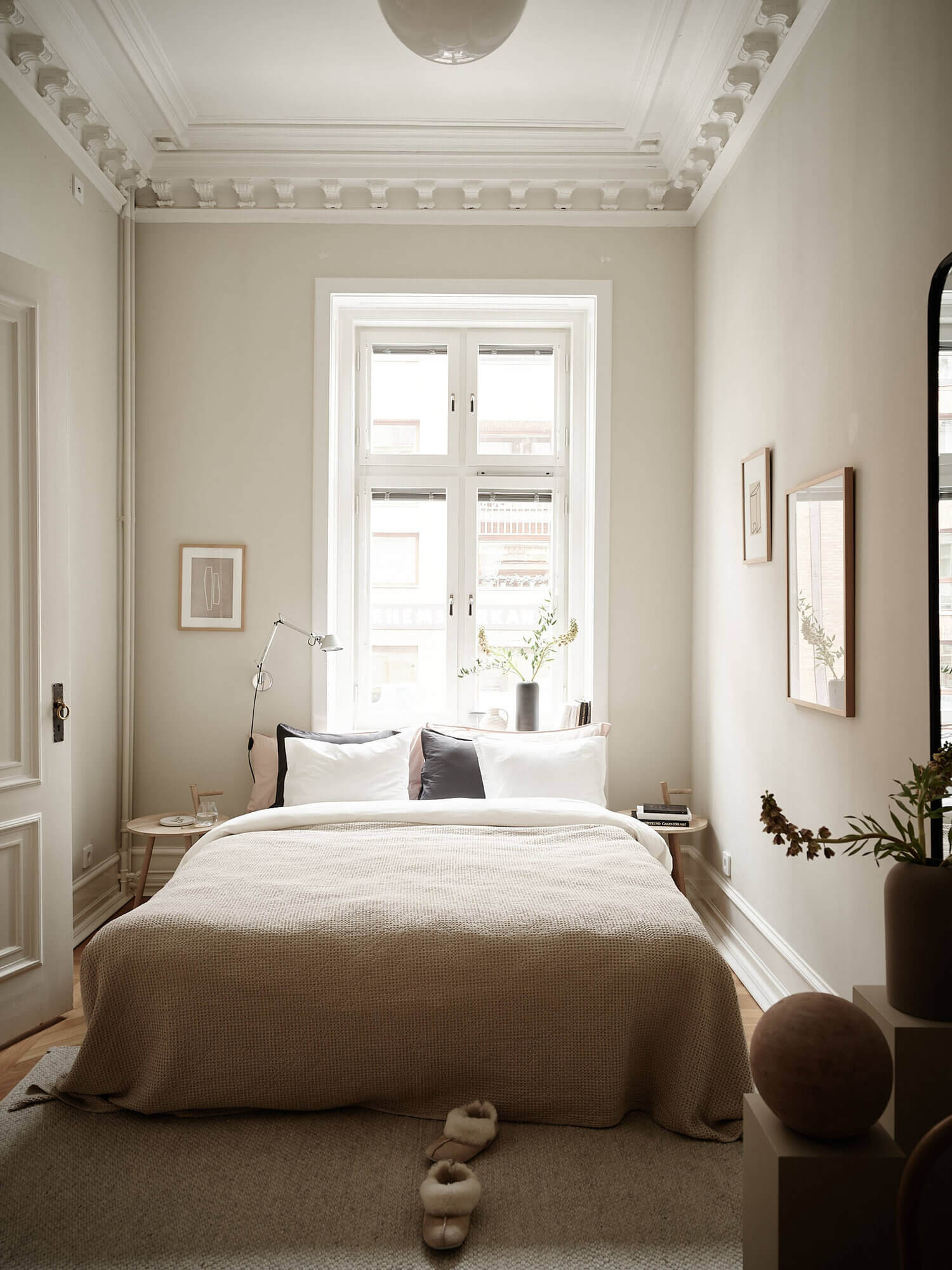 A Serene Beige Apartment with Original Details 12 ABeigeSereneApartmentwithOriginalDetails TheNordroom11 A Serene Beige Apartment with Original Details