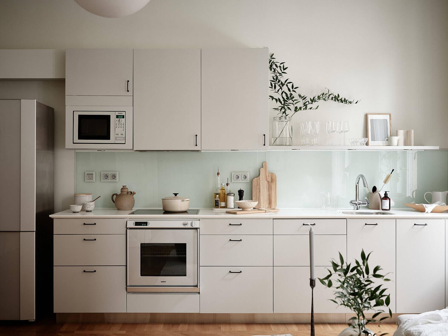 A Serene Beige Apartment with Original Details 7 ABeigeSereneApartmentwithOriginalDetails TheNordroom6 A Serene Beige Apartment with Original Details