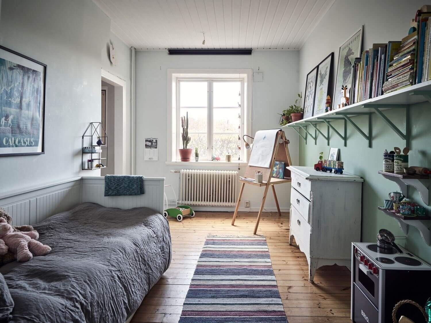 A Green Kitchen with Exposed Brick in a Scandi Apartment 16 AGreenKitchenwithExposedBrickinaScandiApartment TheNordroom16 A Green Kitchen with Exposed Brick in a Scandi Apartment