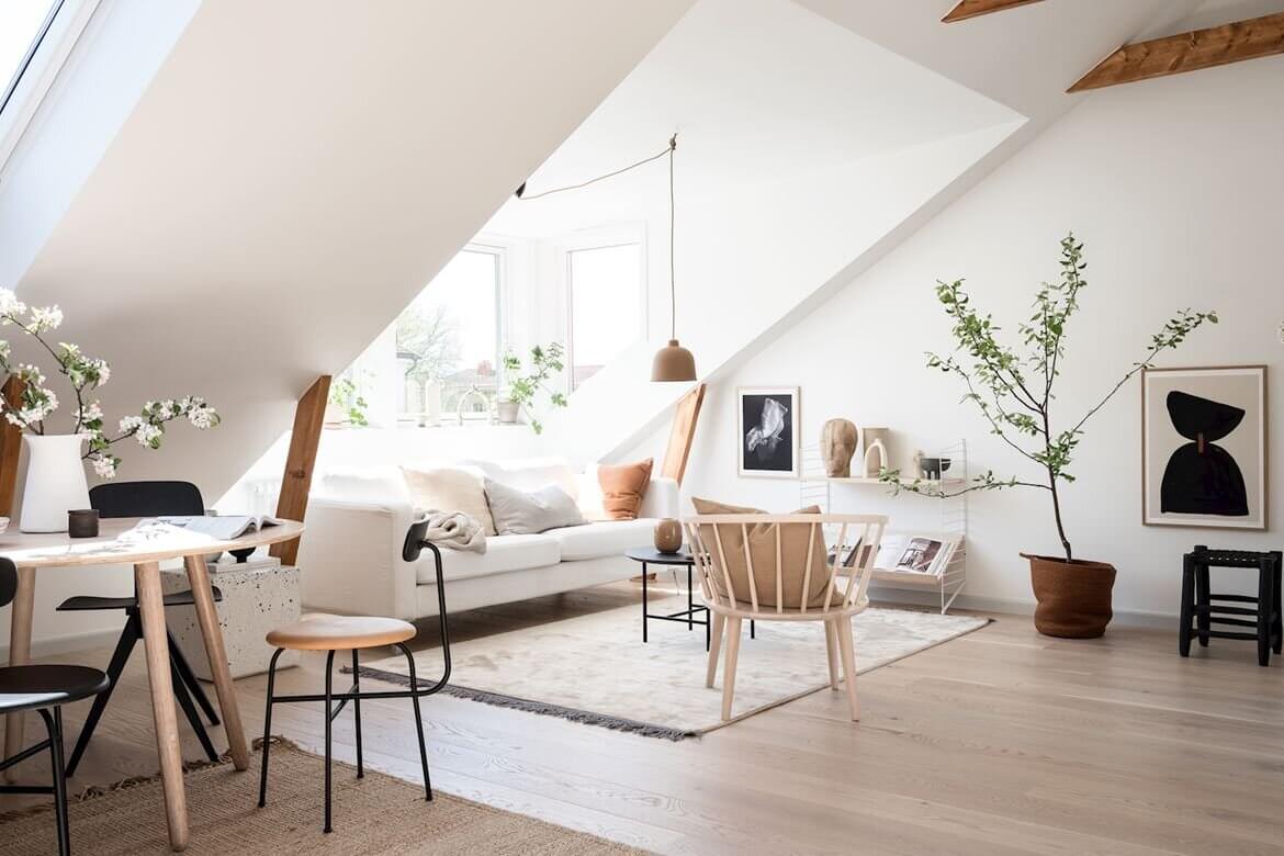 A Scandinavian Attic Apartment with Plenty of Natural Light 3 AScandinavianAtticApartmentwithPlentyofNaturalLight TheNordroom2 A Scandinavian Attic Apartment with Plenty of Natural Light